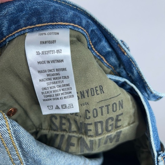 Todd Snyder Slim Fit Denim Jeans 12.05 oz Cotton Selvedge Denim Size 28 Waist - Picture 11 of 12